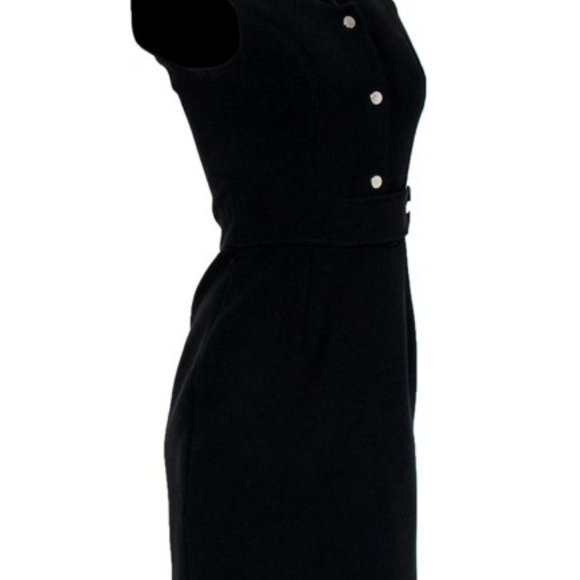 Carven - Black Sheath Dress - Picture 2 of 6